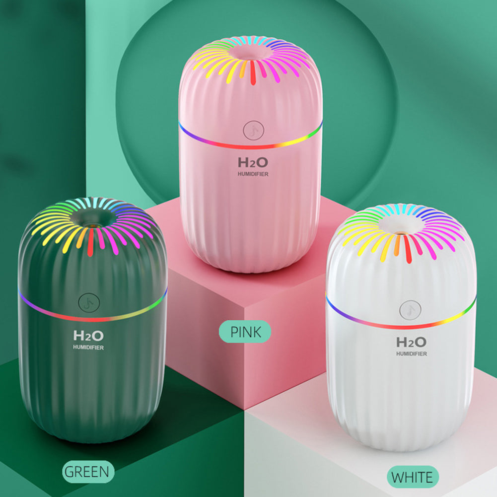 Mini Colorful LED Humidifier – Portable Cool Mist Air Humidifier for Car, Home & Office