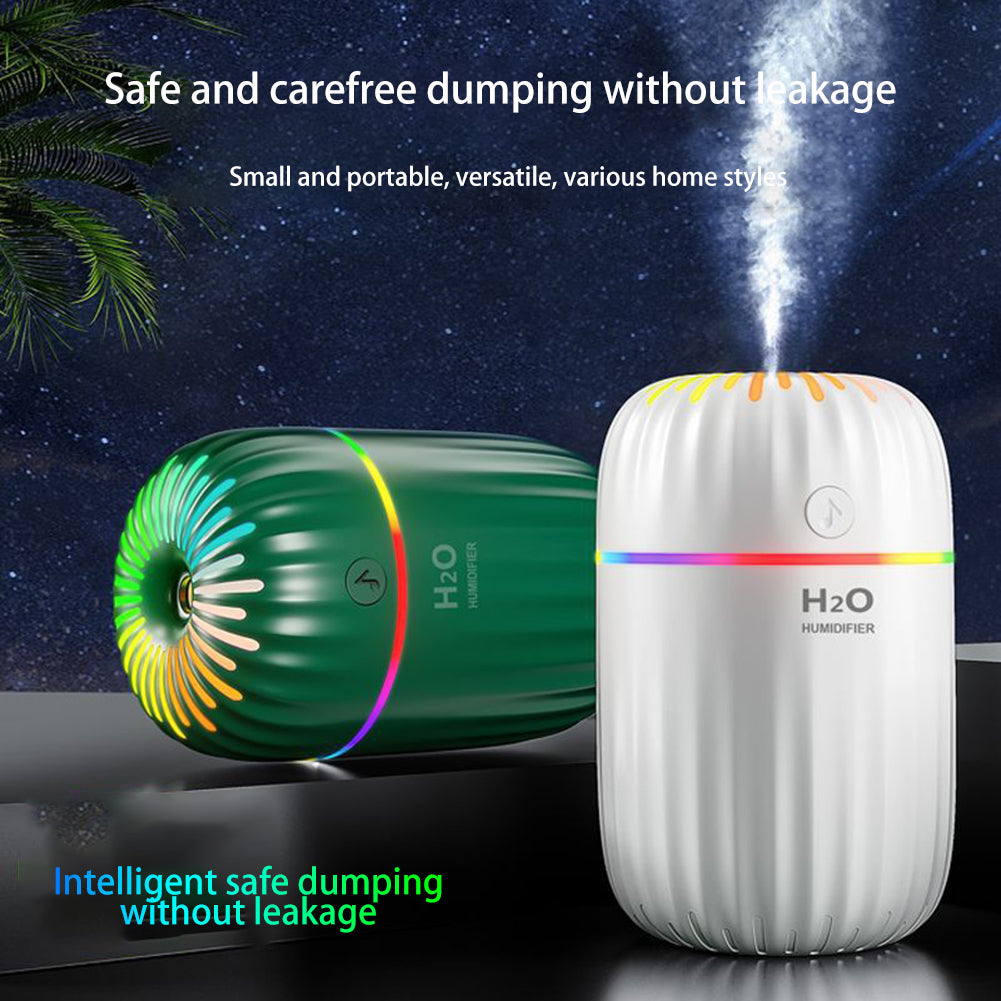 Mini Colorful LED Humidifier – Portable Cool Mist Air Humidifier for Car, Home & Office